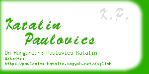 katalin paulovics business card